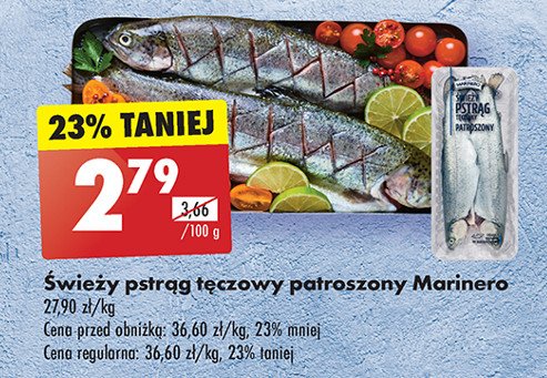 Pstrąg tęczowy patroszony Marinero promocja w Biedronka