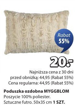 Poduszka ozdobna MYGGBLOM promocja w Jysk