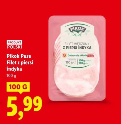 Filet z piersi indyka 100g promocja w Lidl