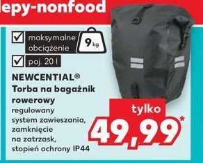 Torba na bagażnik 20 l Newcential promocja