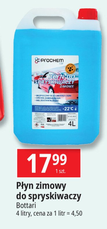 Płyn do spryskiwaczy zimowy -22 c Prochem promocja