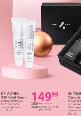 Zestaw naprawczy krem do twarzy DR. ALTHEA 345 Relief Cream promocja w Hebe