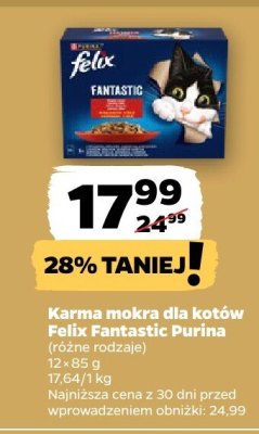 Karma mokra dla kotów Fantastic Purina promocja w Netto