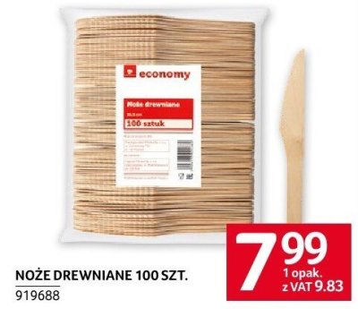 Noże drewniane 100 SZT. economy promocja w Selgros