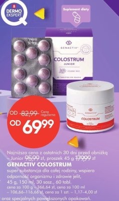 Suplement diety Genactiv Colostrum Junior promocja w Super-Pharm