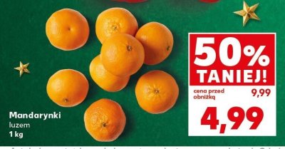 Mandarynki luzem 1 kg promocja w Kaufland