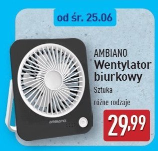 Wentylator biurkowy AMBIANO promocja
