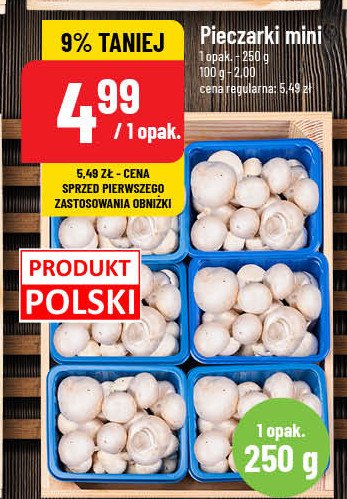 Pieczarki mini polska promocja