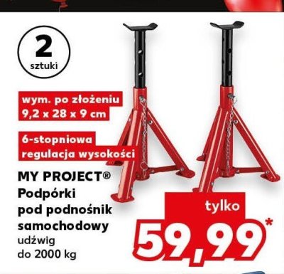 Podporki pod podnośnik samochodowy  promocja w Kaufland