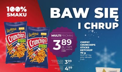 Chipsy Crunchips Sticks Ketchup Lorenz promocja w Duży Ben
