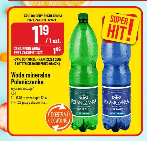 Woda gazowana Piwniczanka promocja