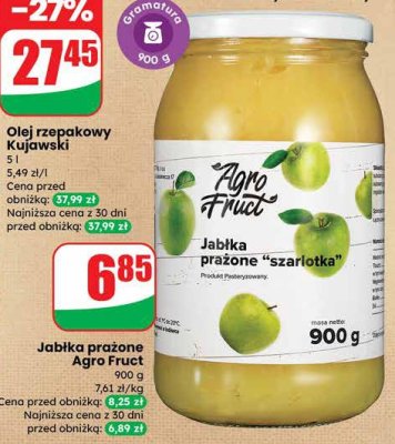 Jabłka prażone szarlotka Agro Fruct promocja w Dino
