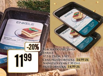 Blacha do pieczenia ENKELE 37.5 x 25 cm promocja w Dino