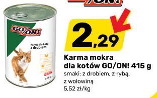 Karma mokra dla kotów GO/ONI 415 g smak z drobiem, z rybą, z wołowiną promocja w Bricomarche