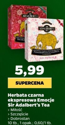 Herbata czarna ekspresowa Emocie: Szczęście 10 tb. promocja w Netto