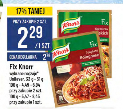 Spaghetti bolognese Knorr promocja