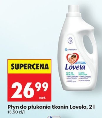 Płyn do płukania tkanin Lovela, 2 l promocja w Biedronka
