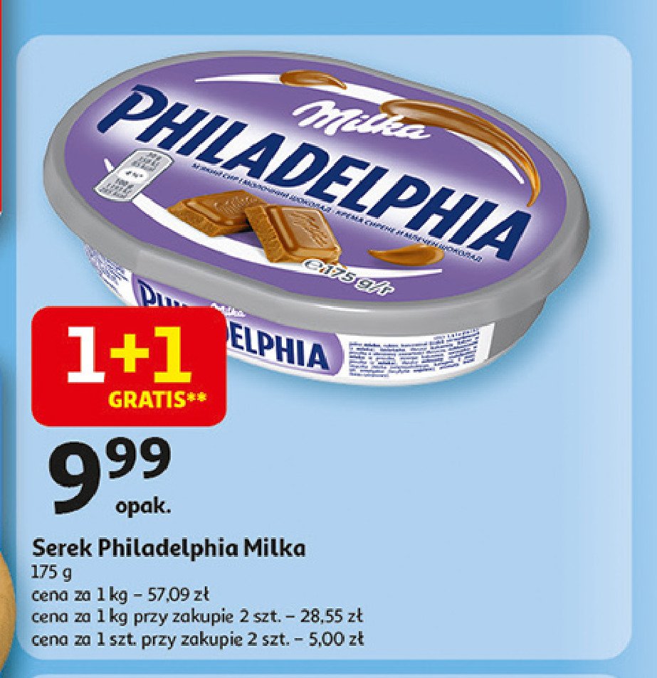 Serek kremowy czekoladowy Milka philadelphia promocja w Auchan