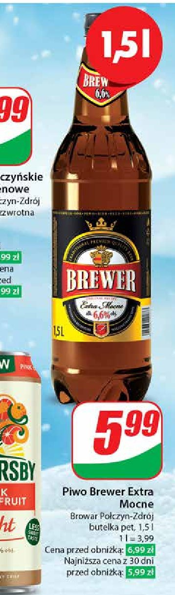 Piwo Brewer extra mocne promocja