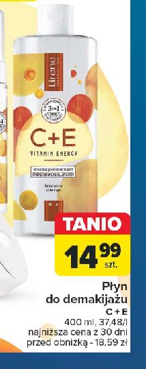 Płyn micelarny 3w1 wzmacniający LIRENE C+E PRO VITAMIN ENERGY promocja