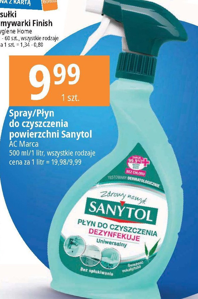 P艂yn uniwersalny eukaliptusowy Sanytol promocja