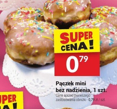 Pączek mini bez nadzienia, 1 szt. promocja w Twój Market