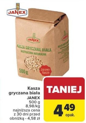 Kasza gryczana biała Janex 500 g promocja w Carrefour Market