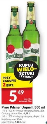 Piwo Pilsner Urquell 500ml promocja w Twój Market