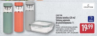 Szklana butelka 420 ml promocja w Aldi