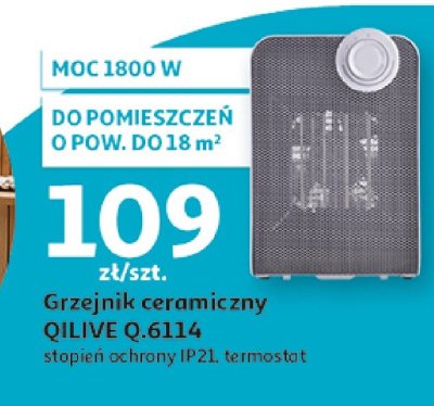 Grzejnik ceramiczny QILIVE Q.6114 promocja w Auchan