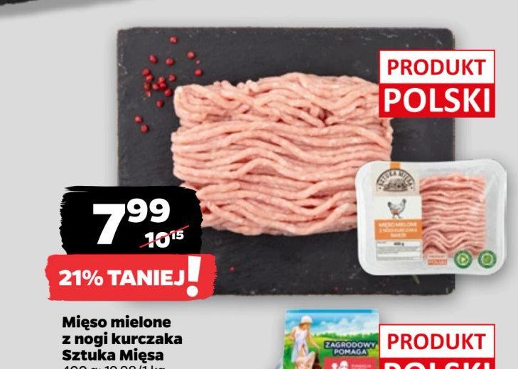 Mięso mielone z kurczaka SZTUKA MIĘSA NETTO promocja