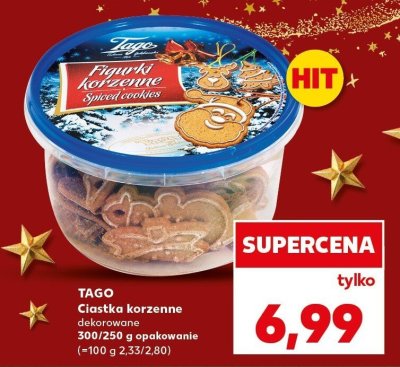 Ciastka korzenne dekorowane Tago promocja w Kaufland