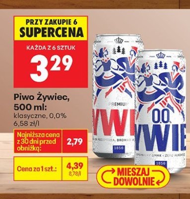 Piwo Żywiec, 500 ml promocja w Biedronka
