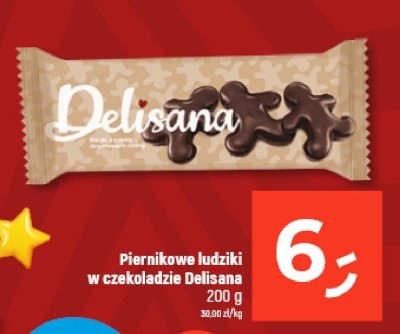 Piernikowe ludziki w czekoladzie Delisana promocja w Dealz