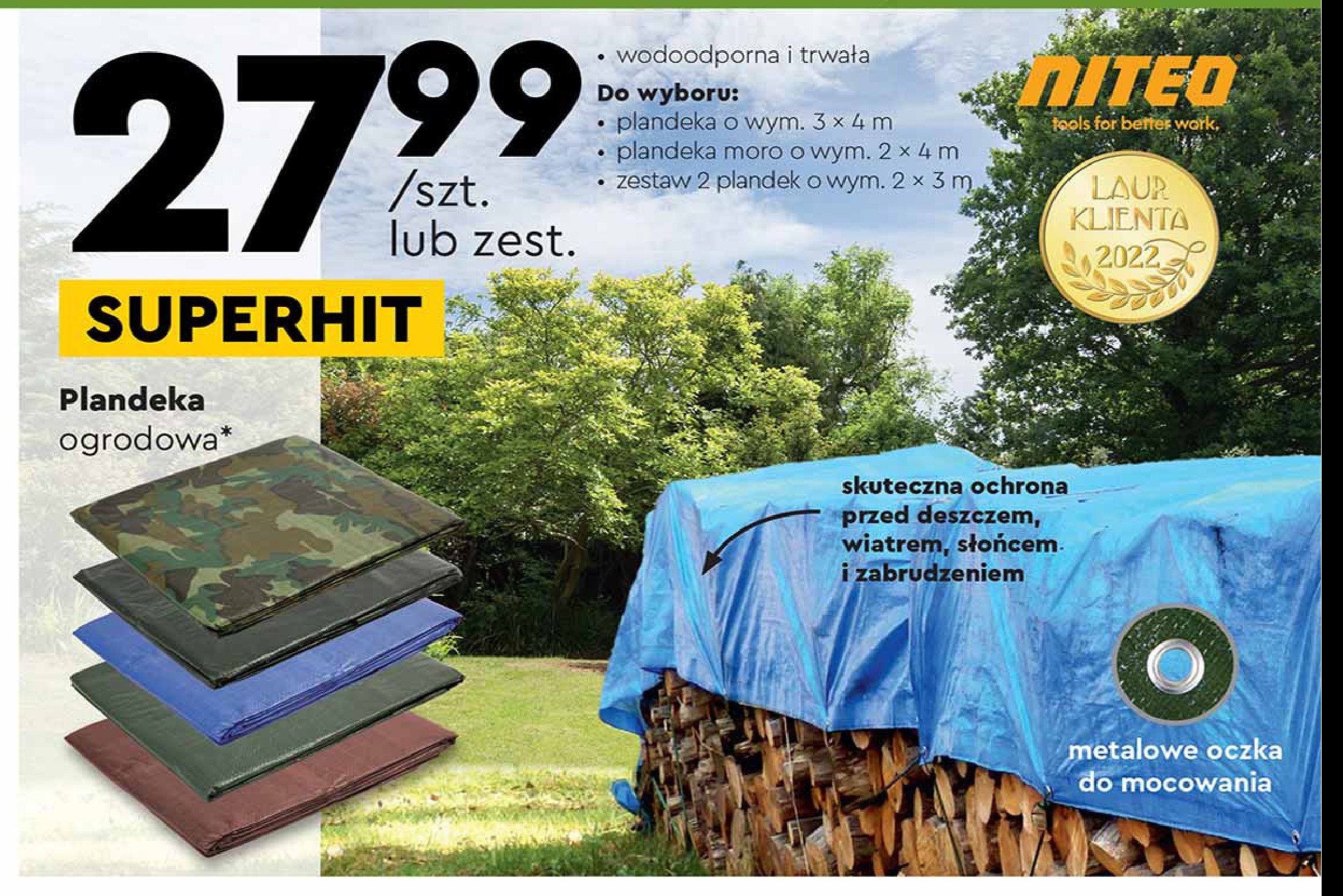 Plandeki 2 x 3 m NITEO promocja