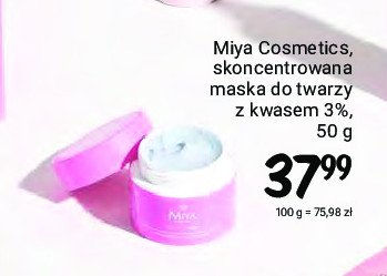 Maska do twarzy z kwasami aha bha 3% Miya beauty.lab Miya cosmetics promocja