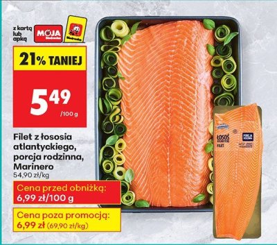 Filet z łososia atlantyckiego, porcja rodzinna, Marinero promocja w Biedronka