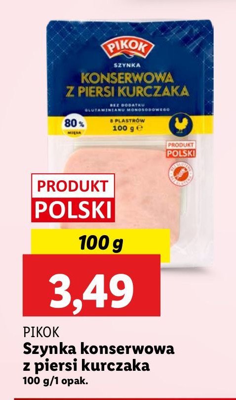 Szynka z fileta z piersi kurczaka Pikok promocja