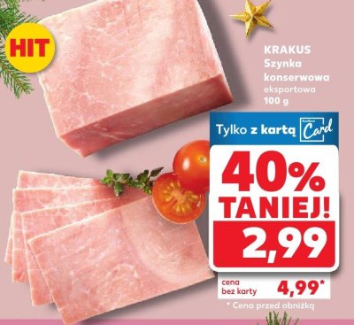 Szynka konserwowa eksportowa  promocja w Kaufland