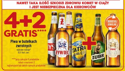 Piwo Żubr szlachetny mocny promocja w POLOmarket