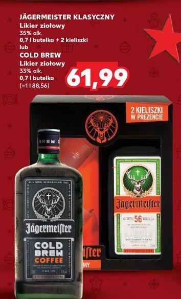 Likier + 2 kieliszki Jagermeister promocja