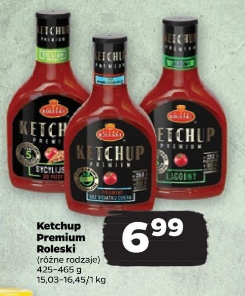 Ketchup łagodny premium Roleski promocja
