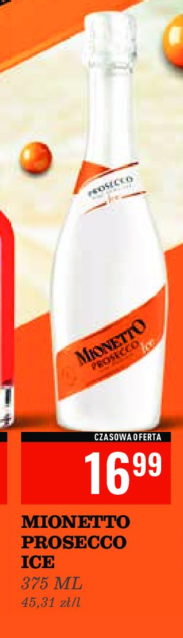 Wino Mionetto prosecco ice promocja