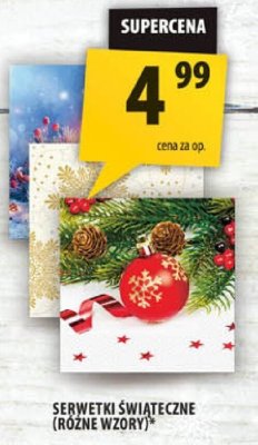 Serwetki świąteczne (różne wzory) promocja w Arhelan