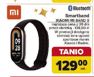 Smartband mi band 8 Xiaomi promocja w Carrefour