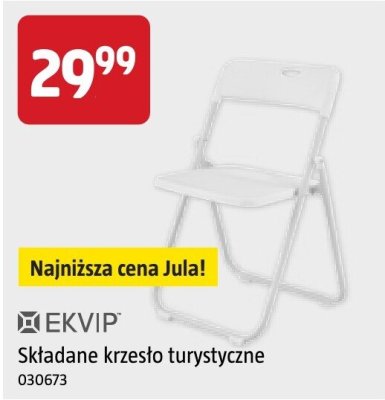 Składane krzesło turystyczne promocja w Jula
