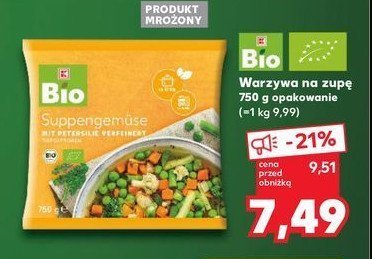 Warzywa na zupę K-classic bio promocja w Kaufland