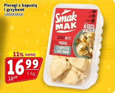 Pierogi z kapustą i grzybami SMAKMAK promocja w Prim Market