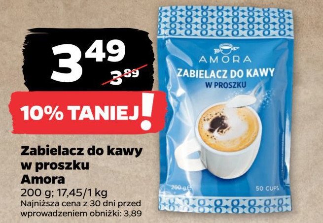 Zabielacz do kawy Amora promocja