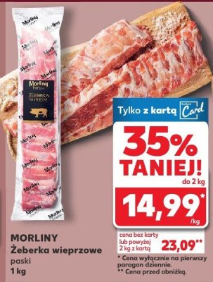 Żeberka wieprzowe paski promocja w Kaufland